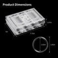 thumbnail image 4 of Coin Collection Storage Box Set with Silicone Holder, Round Display Case with Foam Inserts, Clear Acrylic Coin Holder Container, Protective Coin Collection Supplies for Collectors, Numismatists, 4 of 5