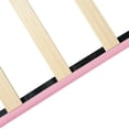 thumbnail image 5 of Pink Full Size Upholstered Bed With Linen Headboard - No Box Spring Needed, Simple Assembly, 500 Lbs Weight Limit Modern Necessary, Easy Stable Structure, 5 of 6