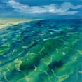 thumbnail image 2 of Vassileva, Silvia 26x26 White Modern Wood Framed Museum Art Print Titled - Sunny Sea Reflections, 2 of 4