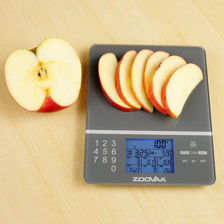 Digital Kitchen Food Scale for Nutrition Facts, Portion Control