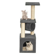 Atmoko 36" Cat Climb Holder, Stable Cute Sisal Cat Tower Gray