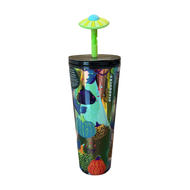 Starbucks Halloween 2024 UFO Pumpkin 24 Oz Glow In The Dark