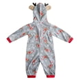 thumbnail image 7 of GRNSHTS Family Christmas Onesies Pajamas Sets Reindeer Hooded Romper PJ's Zipper Jumpsuit Loungewear, 7 of 7