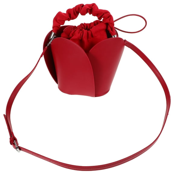 WORGEOUS Mini Crossbody Bags For Women Small Bucket Bag For Work Casual Fake leather Mini Bucket Bag Drawstring Crossbody Handbag For Parties And Daily Use