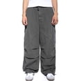 thumbnail image 1 of Pantalones casuales Sunloudy para hombre con cordón elástico en la cintura, decoración de bolsillo suelto, ropa de color sólido Sunloudy S,M,L,XL,XXL, 1 of 6