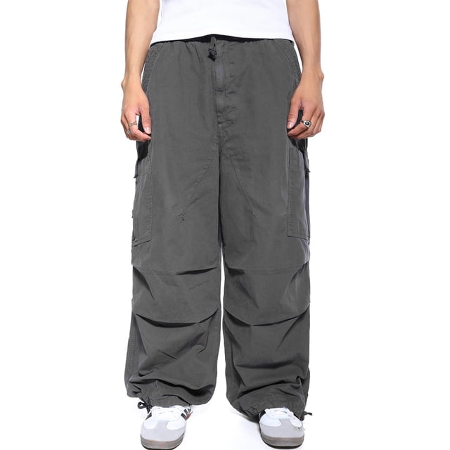 Pantalones casuales Sunloudy para hombre con cordón elástico en la cintura, decoración de bolsillo suelto, ropa de color sólido Sunloudy S,M,L,XL,XXL