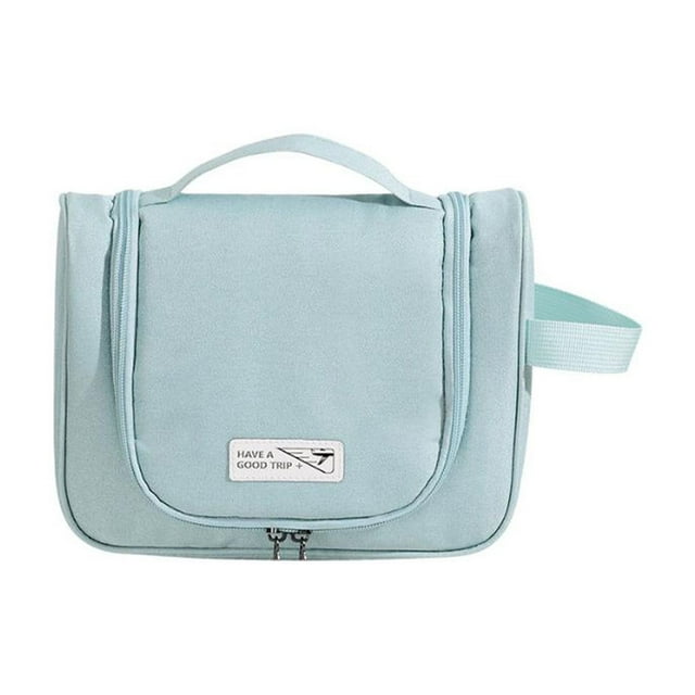Portable Toiletry Bag, Large Capacity Storage, Waterproof Fabric, Multi-Compartment Design, For Travel, Gym, Office, Durable Polyester, Expandable Pocket, Frequent Commuter Use, $BS$3