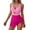 A_ Pink, variant on UTSJKR Women Mesh One Piece Swimdress Swimsuit Tummy Control V Neck Cutout Bathing Suit Wrap Drawstring Sarong Swimwear White XL