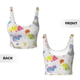 thumbnail image 5 of PAYOHTO Women's Sports Vest Cute Funny Kids Dinosaurs Colorful Quick-drying Breathable Lightweight Elastic Exercise Daily Wear Summer Gift, 5 of 10