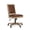 Cognac/Natural, variant on Noble House Printz Wood Upholstered Swivel Office Chair, Beige and Natural