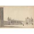 thumbnail image 3 of Michael Angelo Rooker 14x11 Black Modern Framed Museum Art Print Titled - The Great Court, Trinity College, Cambridge, 3 of 5