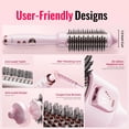 thumbnail image 7 of MATSKY 1.5" Pink Thermal Brush, Ionic Heated Round Curling Brush for Fine Hair, 5 Heat Settings, Frizz Control Volumizer, 7 of 7