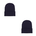thumbnail image 2 of Sonducket Beanie Hats Gorros de punto Unisex Ajustable Otoño Skullcap Manga de moda A prueba de viento Ciclismo Accesorios para el cabello Azul oscuro Azul oscuro 2piezas Sonducket CBP263472, 2 of 5