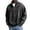 Black, variant on Long Sleeve Polo Shirts for Men Quarter Zip Denim Pullover Stand Collar Solid Color Shirts Vintage Distressed Loose Casual Work Tops,Khaki 3XL