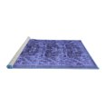 thumbnail image 2 of Ahgly Company Machine Washable Indoor Square Persian Blue Traditional Area Rugs, 3' Square, 2 of 4