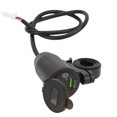 thumbnail image 2 of Ouitble Enchufe de Cargador USB Dual, Adaptador de Cargador de Coche de Carga rápida QC3.0 Dual USB Negro con Pantalla de Voltaje para Motocicleta, 2 of 5