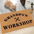 thumbnail image 4 of Clearance!Etsjal Carpet,Personalized Workshop Doormat Father's Day Gift Custom Grandpa Uncle Grandparent Door Mat Rug Gift Tool Garage Man Rug,Home Decor, 4 of 6