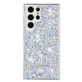 thumbnail image 2 of For Samsung Galaxy S23 Ultra Case,Cute Glitter Bling Twinkle Stardust with Drop Protection Shockproof Soft TPU Slim Flexible Phone Case Girls/Women Protective case for Samsung Galaxy S23 Ultra,White, 2 of 6