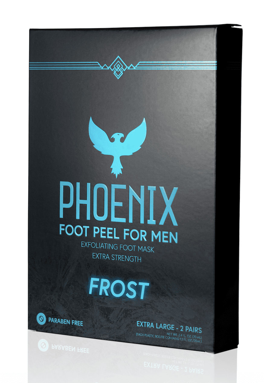 Phoenix Foot Peel for Men - Frost - Extra Large - Extra Strength - 2 Pack