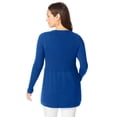 thumbnail image 2 of Jessica London Women's Plus Size Ribbed Baby Doll Tunic Sweater, 2 of 4