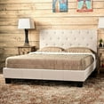 thumbnail image 6 of Furniture of America Warscher California King Tufted Platform Bed in Ivory, 6 of 12