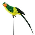thumbnail image 2 of Walbest 17.7" Realistic Macaw Parrot Lifelike Bird Ornament Artificial Feathered Animal Model Statue DIY Garden Lawn Sculpture Planter Tree Decoration, 2 of 7