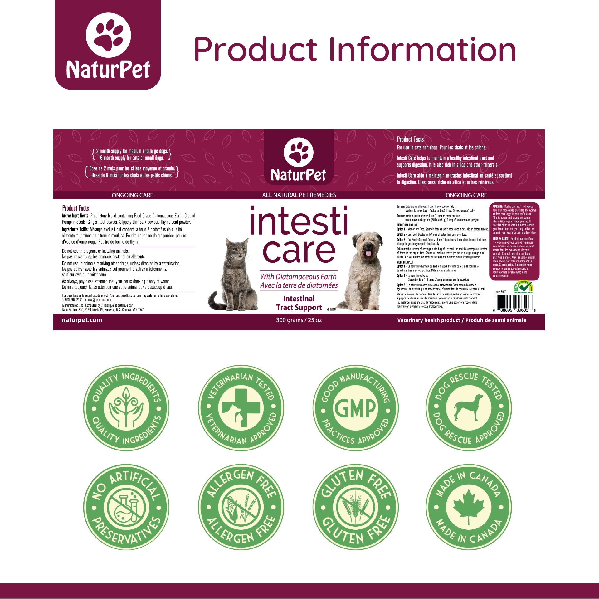 NaturPet Intesti Care for Dogs & Cats, a Natural Alternative to