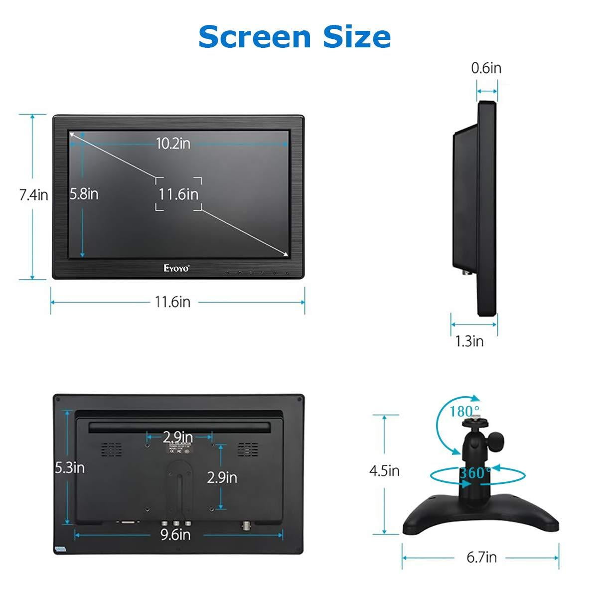 eyoyo 12 inch tft lcd monitor manufacturer