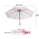 thumbnail image 4 of 4X Paraguas Transparente Paraguas Automatico para Lluviaautomatico Compacto Plegable Estilo A Prueba de Viento Paraguas Transparente , Transparente & Borde Rosado, 4 of 5