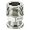thumbnail image 1 of Unique Bargains Adaptateur de Pinces TC 1 Pouce, Raccords Tri-Clover à Filetage Mâle NPT 3/4 Pieds Adaptateur Hexagonal en Acier Inoxydable 304, 25,2mm, 1 of 5