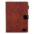 thumbnail image 2 of ELEHOLD PU Leather Folio Case For Amazon Fire HD 8 (10th Generation) Kickstand Shockproof Cover, with Credit Card Holder & Pencil Holder, Auto Sleep&Weke -Brown, 2 of 5