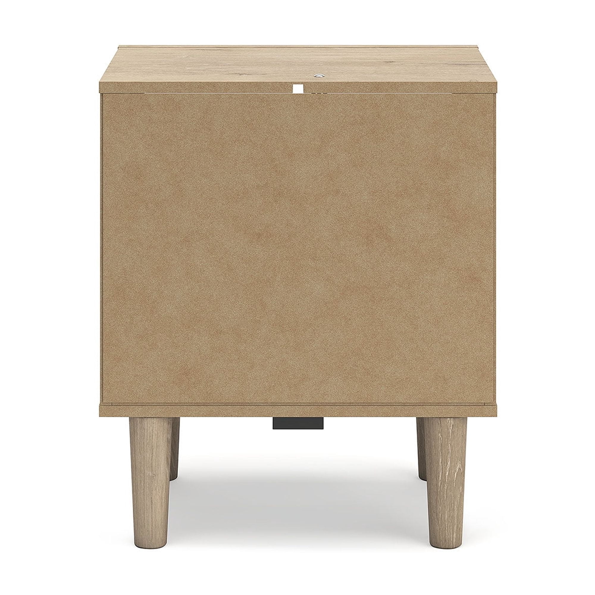 Signature Design by Ashley Cielden Modern Nightstand with USB Charging, Two-Tone Brown