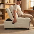 thumbnail image 6 of Sfirey Convertible Armless Single Sofa Bed, Soft Teddy Fabric Sleeper Chair with USB Port, 6 of 24