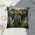 thumbnail image 2 of ONETECH Pillow Cover Elephant  Home Decor for Sofa Livingroom Couch Bed Decorative Throw Pillow Case Gift, 2 of 5
