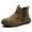 Khaki, variant on Bellella Men Work Boots Slip On Safety Shoes Steel Toe Protection Boot Comfort Chelsea Booties Construction Khaki 9.5