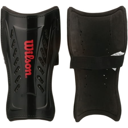 Wilson Black and Red Shin Guard (Adult, Youth, and Pee Wee