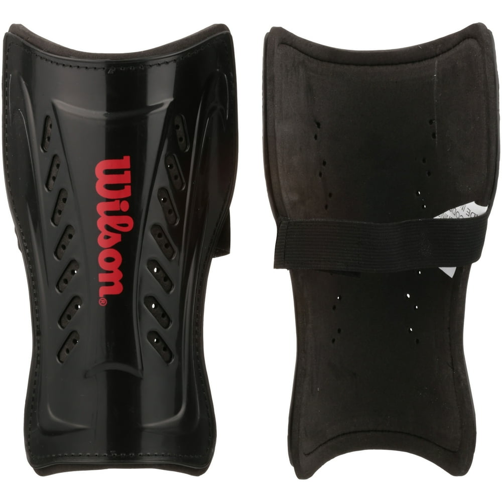 Wilson Black and Red Shin Guard ( With Velcro Closure Straps) Walmart