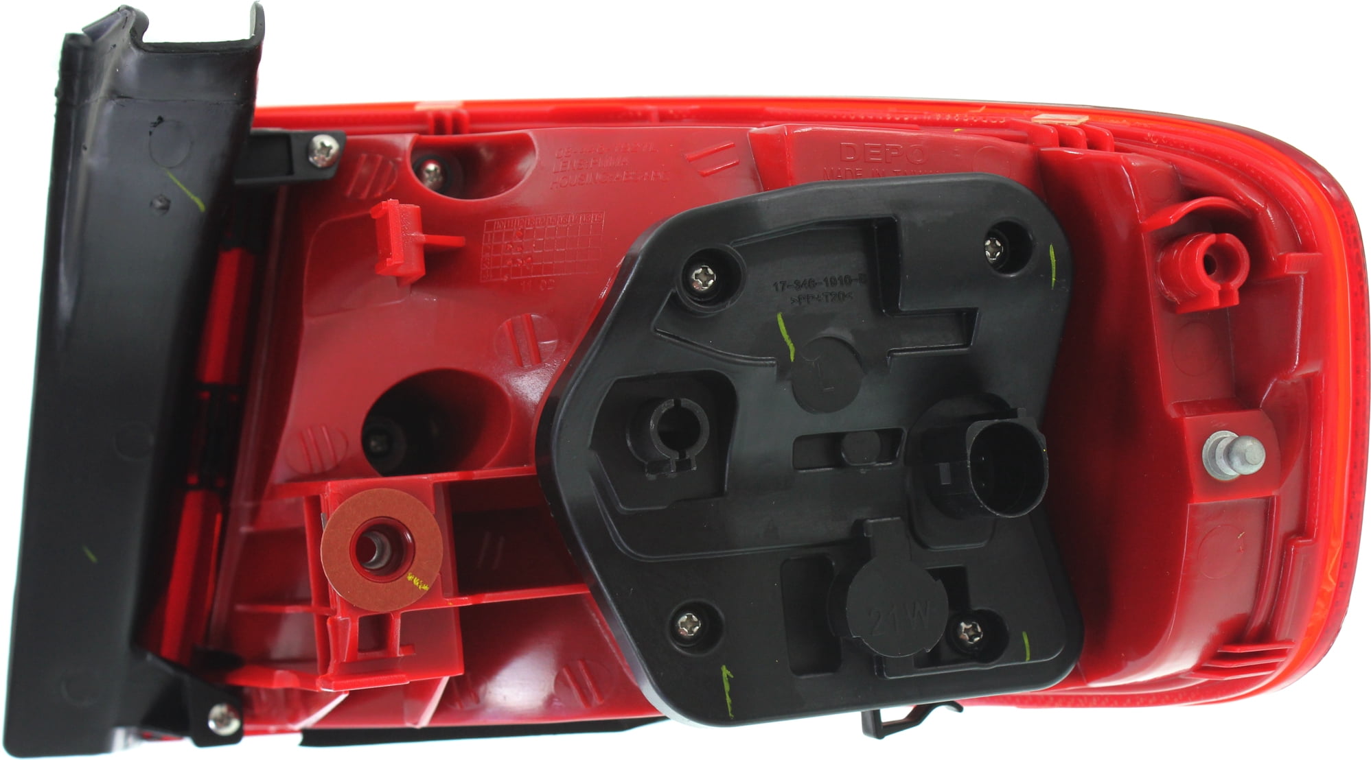 Tail Light Compatible With 2009-2012 Audi A4 2010-2012 S4 Left Driver Side, Outer With bulb(s)