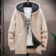 thumbnail image 1 of Zip-Up Cardigan Men's Hoodies Parka Hooded Sweatshirt Man Solid Sweater Hoodie Man Clothes Windbreaker 2024 Autumn New, 1 of 5