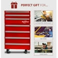 thumbnail image 3 of Koolatron Tool Chest Fridge 1.8 cu ft Rolling Fridge w/ Tool Drawers Red, 3 of 11