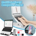 thumbnail image 2 of IROINID Back to School Supplies,School Essentials,Foldable Aluminum Alloy Notebook Computer Desktop Base Bracket, 2 of 8