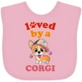 thumbnail image 3 of Inktastic Corgi Dog Lover Girls Baby Bib, 3 of 4
