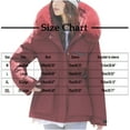 thumbnail image 3 of Gamivast Fleece Lined Coats for Women Oversized Zip up Button Down Faux Fur Hooded Jackets Winter Fuzzy Long Sleeve Outerwear with Pockets Warm Drawstring Waist Jacket, 3 of 5