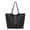 Black, variant on Oversize Pu Leather Tote Women Weekender Bag Shopper Handbag Travel Purse