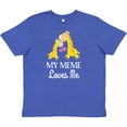 thumbnail image 3 of Inktastic My Meme Grandma Loves Me Giraffe Youth T-Shirt, 3 of 5