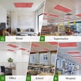 thumbnail image 6 of Vintage Coral Red Magnetic Fluorescent Light Covers for Ceiling Lights 2x4Ft,Farmhouse Retro Solid Color Linen Texture Office Classroom Kitchen Drop Ceiling Light Covers Filters Shade Panel 4Packs, 6 of 9