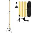 thumbnail image 1 of MUTOOP 12Ft/3.7M Professional Laser Level Pole with Tripod & Mount - 1/4" & 5/8" Adapters, Adjustable Telescoping Laser Level Pole for Rotary/Line La, 1 of 8