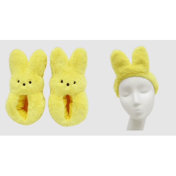 Peeps Slippers and Headband Set, Yellow