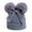 Gray, variant on Baby Beanie Winter Hat Knitted Warm Hat with Bow Infant Toddler Beanies(Yellow,6-36M)