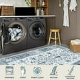 thumbnail image 2 of 1PC Boho Moroccan Rug - Blue Gray Washable Non-Slip Rug for Bedroom, Living Room Entryway Indoor/Outdoor Modern Area Rug - Perfect, 2 of 8